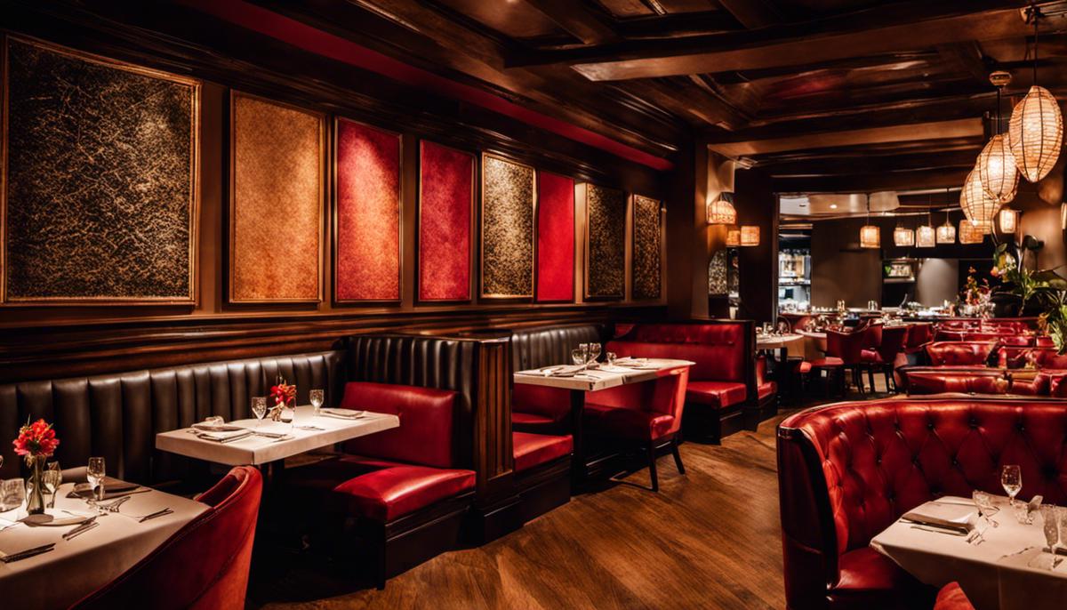 Image of Ambar Arlington restaurant interior with cozy atmosphere and delectable Balkan dishes
